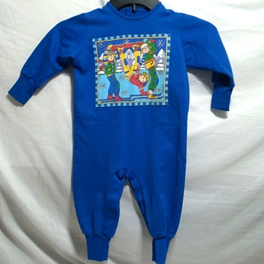 (D-8) RARE! Zoodles Vintage Baby Jumper Good Condition Adorable 18Mo